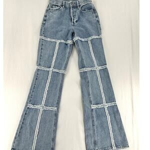 Pacsun Eco Frayed High Waisted Bootcut Jeans